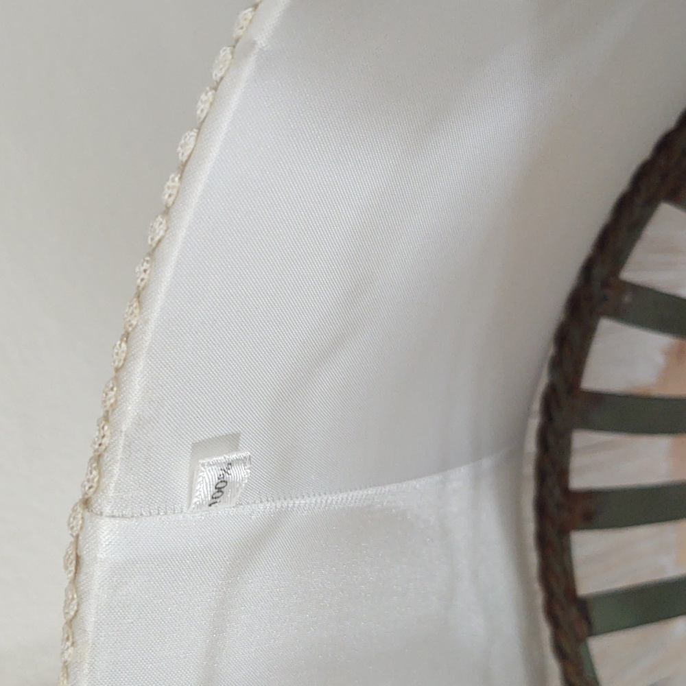Antique Silk Lampshade - Picture 5 of 8